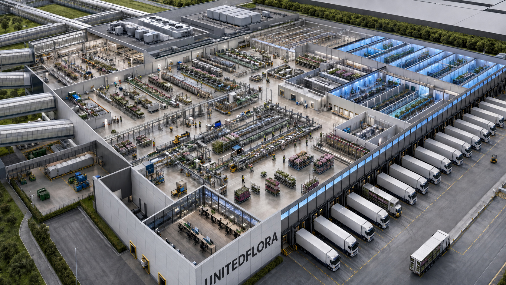 Unitedflora üretim, paketleme ve lojistik operasyon vizyonu